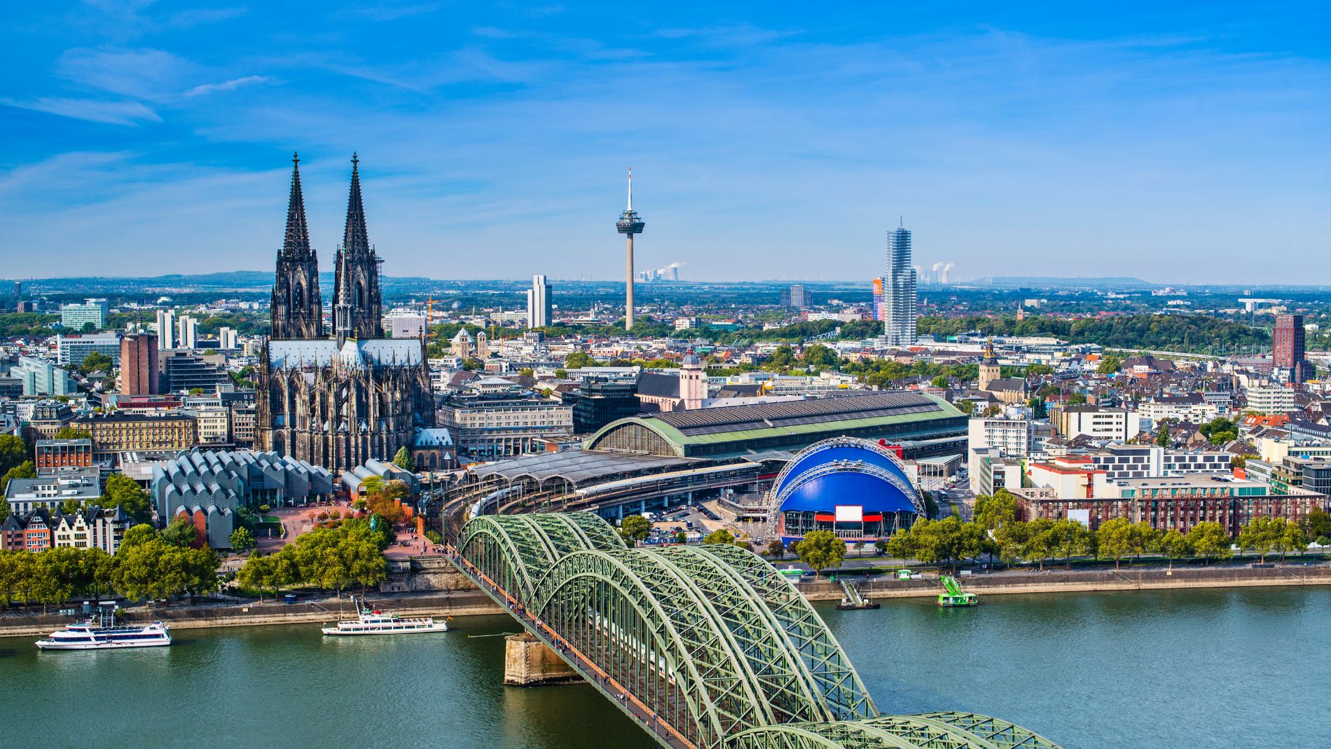 Cologne Cathedral and the Rhine, Germany