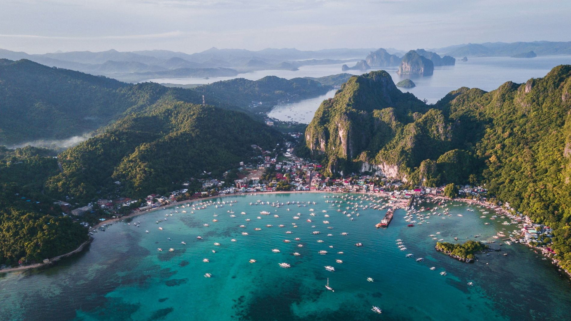 El Nido bay and islands, Palawan, Philippines