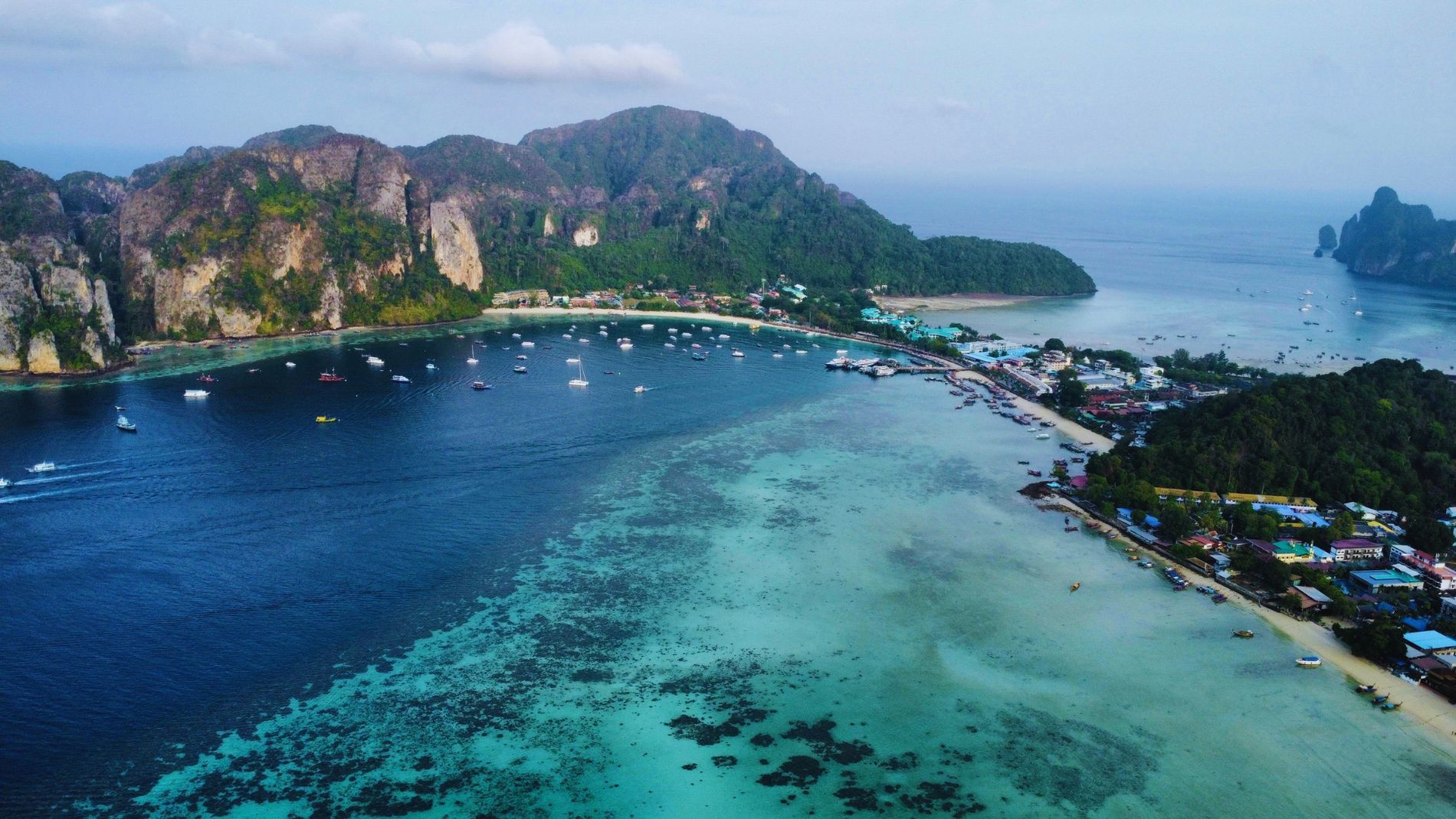 Phi Phi Islands coastline, Thailand