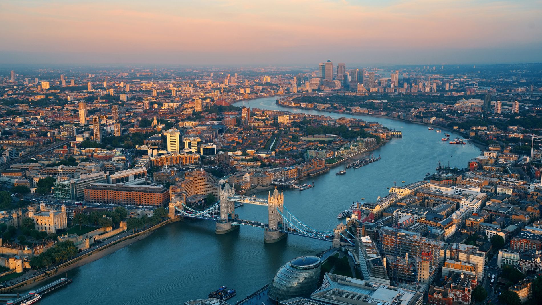 Tower Bridge and the Thames, London